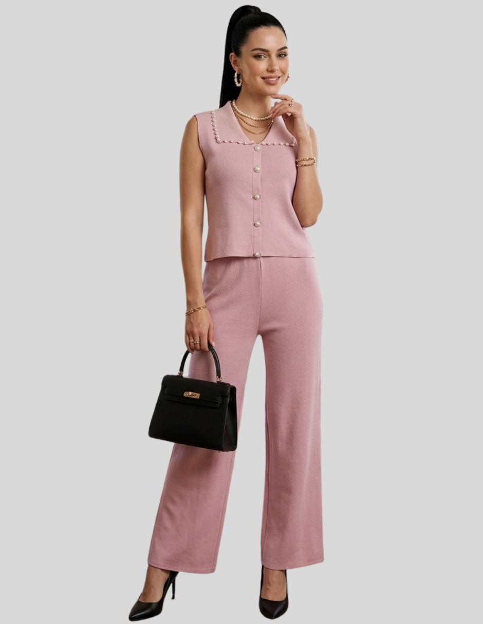 Formal conjunto 2 piezas mujer elegante para mujer 4