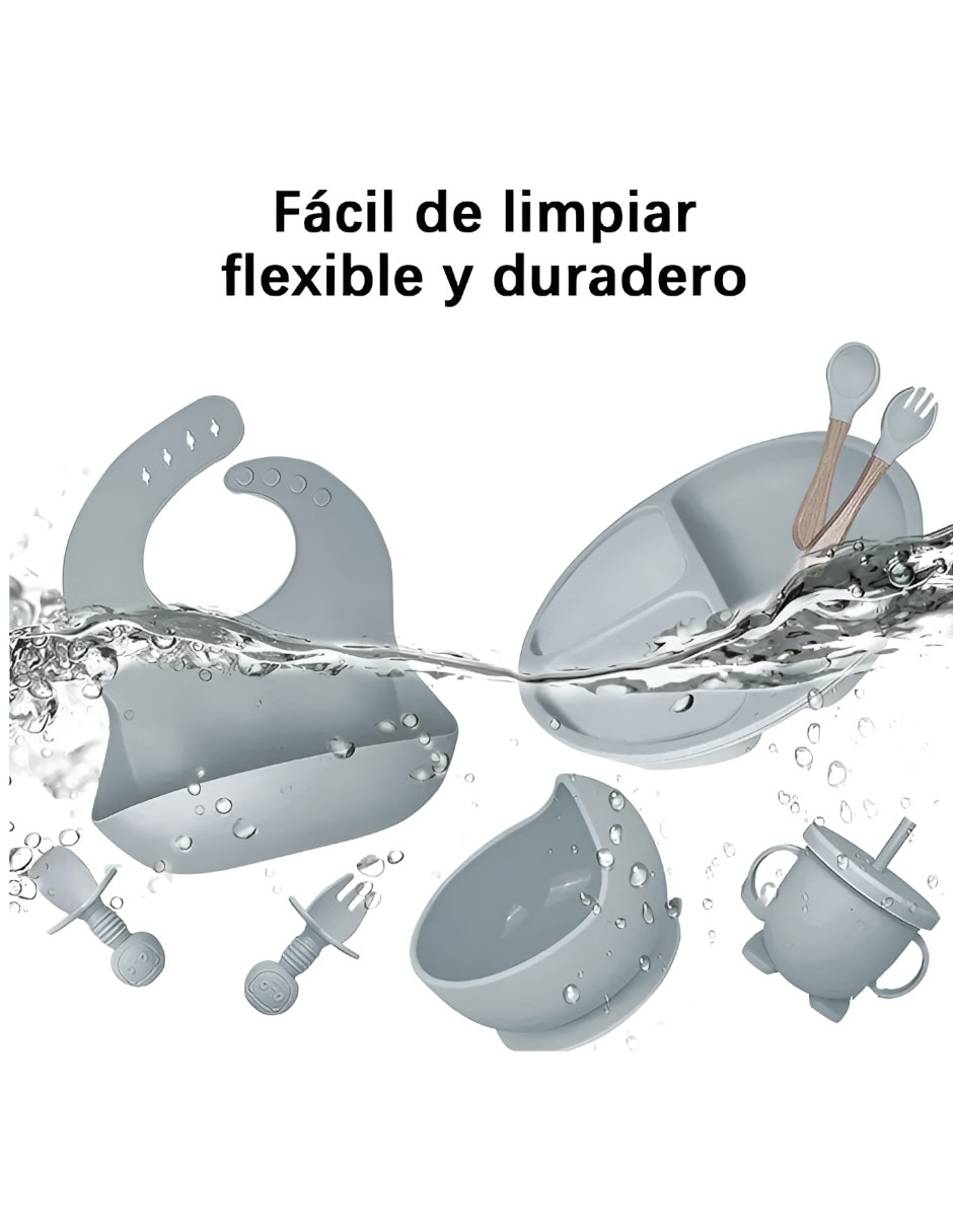 Set babero de silicón 5 piezas 2