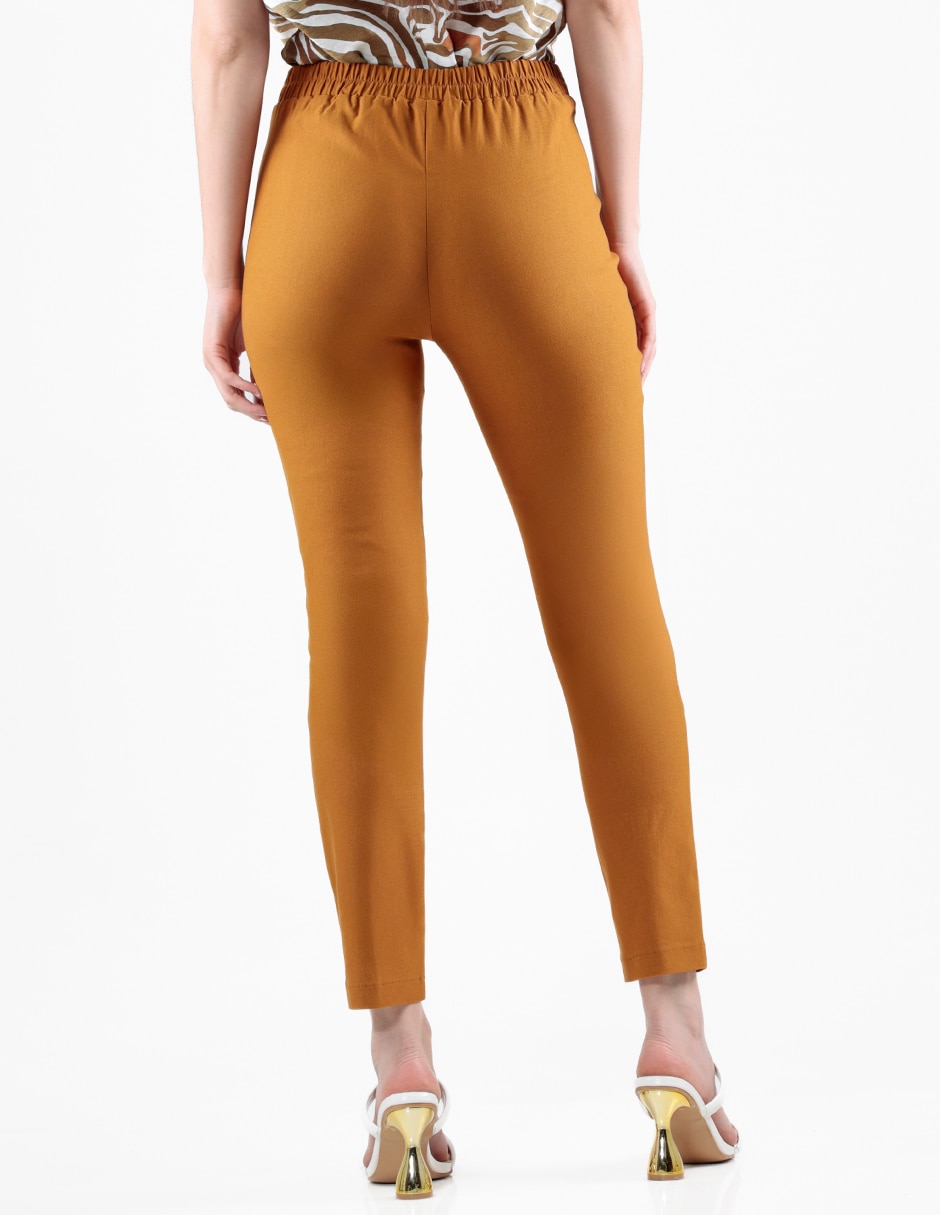 Pantalón regular regular para mujer 2